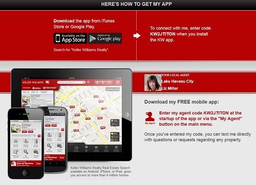 Map-based Search at the touch of your finger - Download my Keller Williams Realty app now!