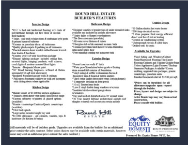 Realtypromotions Inc Middletown Ny Round Hill Estates Specs