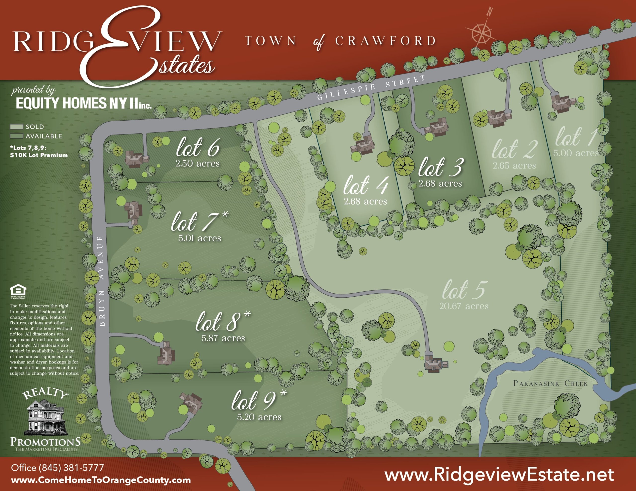 Realtypromotions Inc Middletown Ny Real Estate Ridgeview Plot Map 01