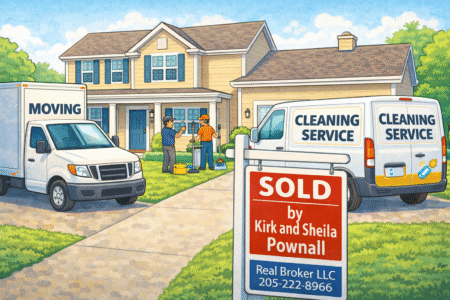 new homeowner services like moving truck locksmith and cleaning service at home in Birmingham and Chelsea Alabama

