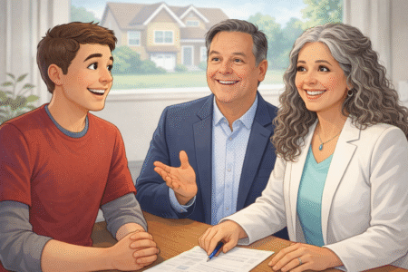 realtor and lender helping first time home buyer with fha loan in Birmingham and Chelsea Alabama