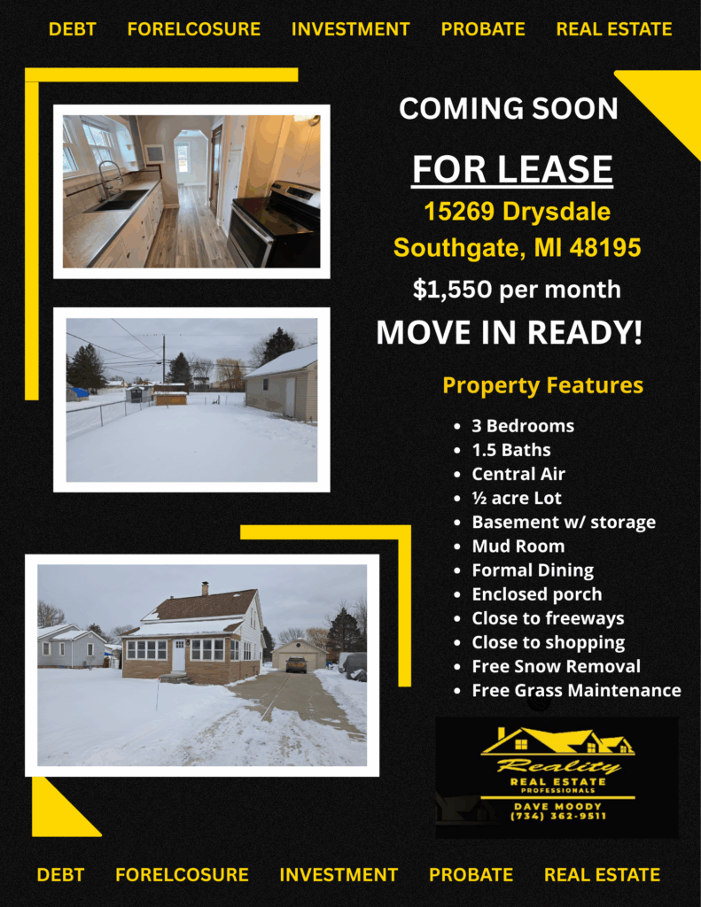 Reality Real Estate Professionals Monroe Mi 15269 Drysdale Flyer