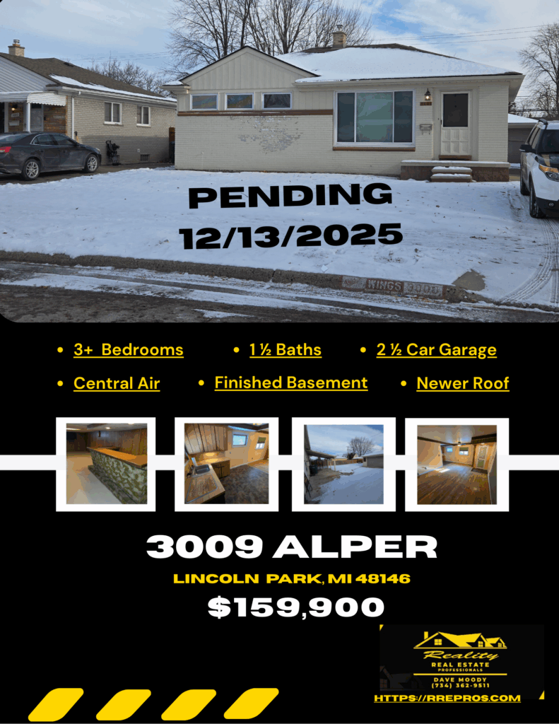 Reality Real Estate Professionals Monroe Mi 3009 Alper Pending 12132025