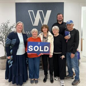 Patti Loveless Real Estate Agent with client after selling home in West Ga